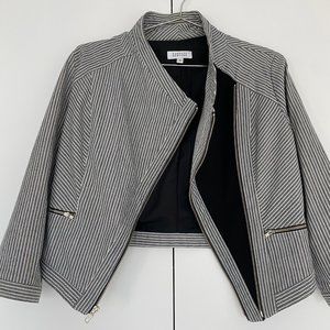 Barney's New York Stripe Cropped Blazer - Size 6